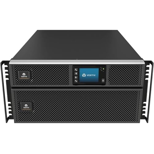 Vertiv Liebert GXT5 UPS with RDU120/Webcard - 6kVA 6kW 208 and 120V, Online Double Conversion 4U Rack/Tower, Energy Star Certified, Lead Acid, Battery Backup, 1.0 Power Factor (GXT5-6000MVRT4UXLN)