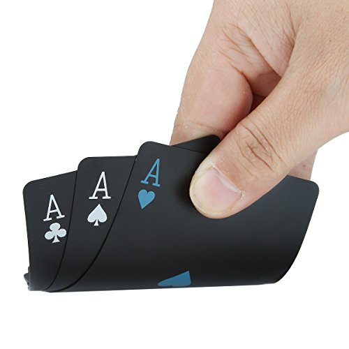 Schwarze Spielkarten Wasserdichtes Pokerkarten Profi Poker Playing Cards Karte Spielkarte Playing Cards aus Plastik Top Qualität Plastic Poker – Bild 4