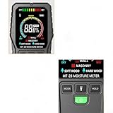 MT28 Holzfeuchtemessgerät mit 6,9 cm Farb-LCD für Trockenbau, Holzböden, Feuchtigkeitserkennung, zerstörungsfreie Prüfung bis zu 1,9 cm Tiefe