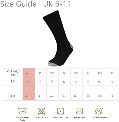 Kensington® Mens Heavy Duty Work Socks Breathable Cotton Anti Sweat Multipack Size 6-11 Thick Boot Sock for Men Working in Safety Thermal Cushioned Sole Reinforced Heels and Toe for Steel Toe Caps