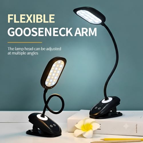 Image of Kian 3-in-1 LED Desk Lamp with Pen & Phone Holder,1200mAh Battery - USB Rechargeable Study Lamp with Touch Sensor, 3 Light Modes, Eye Protection & Warm White, (Pack of 1) (Lamp 5)