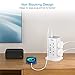Tower Extension Lead with USB C Slots, TESSAN 8 Way Multi Plug Extension Sockets 2M Cord, Surge Protected Extension Lead with Switch, Multi Extension Plug Tower Power Strip for Home, School Supplies