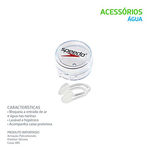 Speedo Protetor Noseclip, Único, Transparente