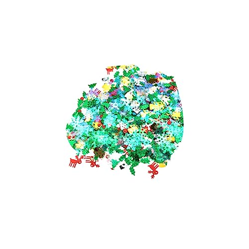 PRETYZOOM Confeti Navideño de Colores Pequeños para Árbol de Navidad Confeti Brillante de Lentejuelas Navideñas Decoración Navideña Hogar Cafetería Tienda y Bar