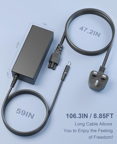 65W 45W Laptop Charger for Dell 19.5V 3.34A Power Adapter Compatible with Dell Inspiron 13 14 15 17 3000 5000 7000 Series Latitude 3510 3410 3520 3420 Vostro 3515 Round Connects 4.5mm x 3.0mm - Image 3