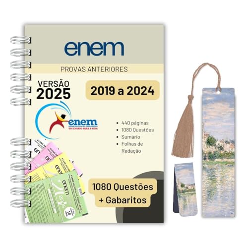 Apostila ENEM 2025 Completa | Provas Anteriores 2019-2024 Questõe...