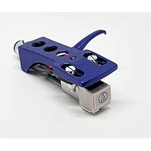Cartridge, conical Stylus, Needle with mounting Bolts and Blue Headshell for Technics SL-1200, SL-1210, SL-1600, SL-1610, SL-1700, SL-235, SL-23A