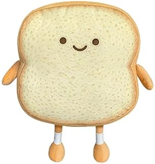 Ginkago Toast Sliced Bread Pillow Kawaii Food Plush Pillows Sofa Cushion Stuffed Doll Toy for Adults Kids Gift Home Bed Room Decor
