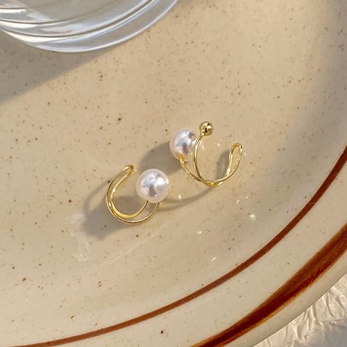 Image of Ear Cuffs Non Piercing 14K Gold Plated Ear Cuff Earrings for Women Trendy Clip on Cartilage Earring Stacks Non Pierced Adjustable Fake Earrings Set Jewelry Christmas Gift 2026 Stocking Stuffers
