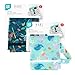 Bumkins - Waterproof Wet Bag - For Baby, Travel, Swim Suit, Cloth Diapers, Pump Parts, Pool, Gym, Toiletry, Strap to Stroller - Reusable & Easy to Clean - 2pk - Ocean & Jungle