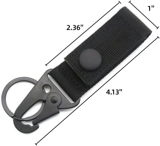 Tactical Molle Key Ring Gear Key Keeper Nylon Belt Keychain Molle Webbing Key Clip Buckle for Belts Molle Bag,ssuitable for outdoor sports (3-pack) - Image 2