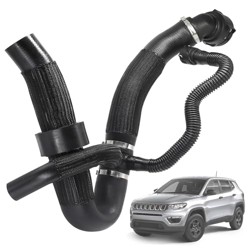 Panwarmoll Engine Radiator Coolant Outlet Hose Fit for Jeep Compass Altitude/Latitude/Limited/Sport 2.4L 2017-2022 Replace # 68380330AA 68380330AB 68249896AC Lower Coolant Reservoir Radiator Pipe