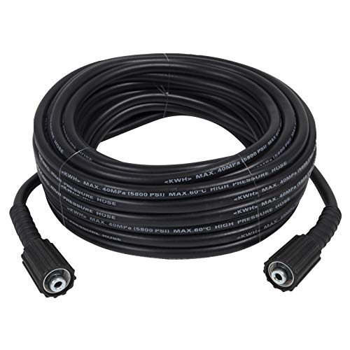 Houseables Pressure Washer Hose, Power Washers Replacement Kit, 5800 PSI, Black, 1/4” x