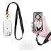 Dracool Tour de Cou Téléphone Universelle, Lot de 2 Dragonne pour Téléphone Portable pour Cou et Poignet Main Cape de Collier de Longe Porte-clés pour iPhone Samsung et Plus de Smartphone - Noir