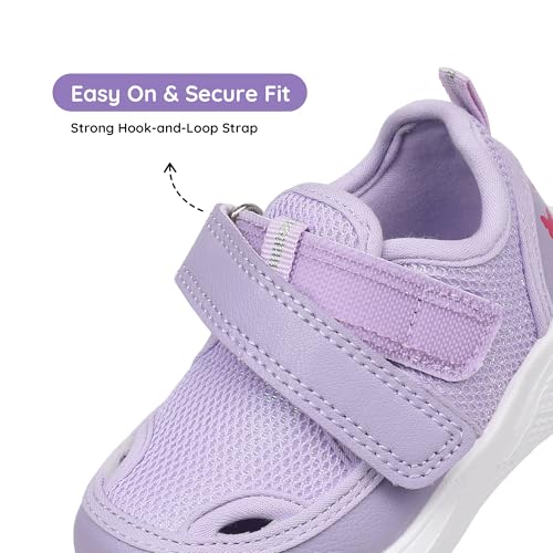 Image of Blikcon Infant & Toddler Boys and Girls Closed-Toe Sandals - Breathable Mesh First Walker Shoes with Adjustable Strap, Lightweight Non-Slip Summer Shoes for 6-24 Months