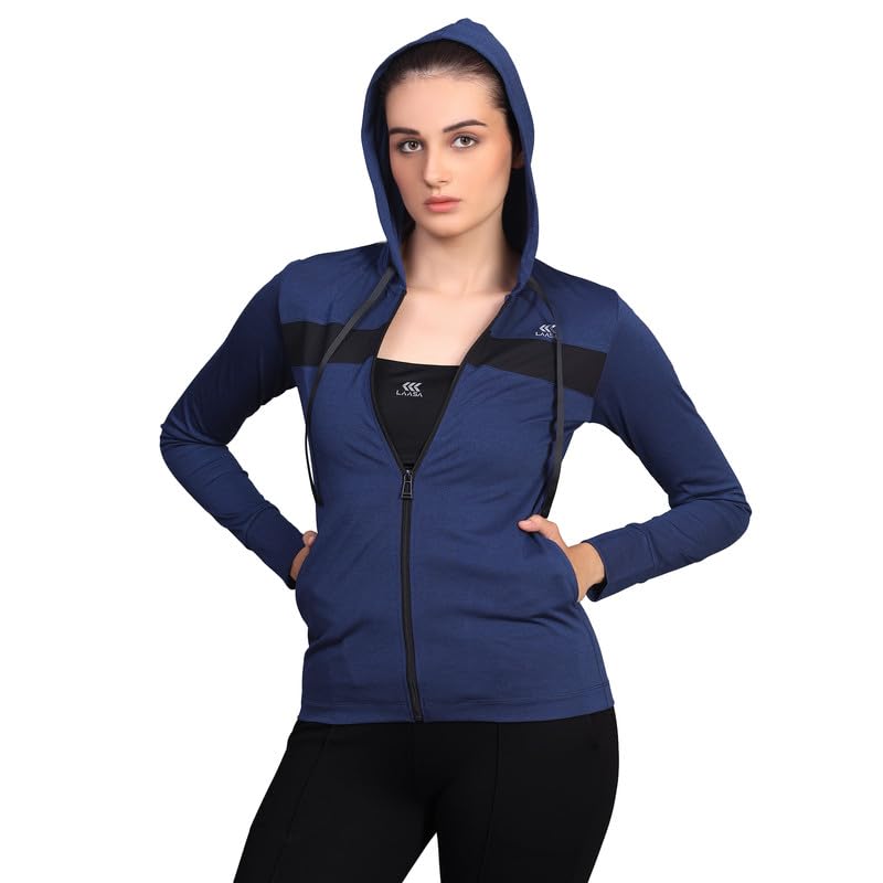 Sports Women's Gym Workout Athletic Dry Fit Jacket | Full Zip Jacket with Pockets Running Jacket for women