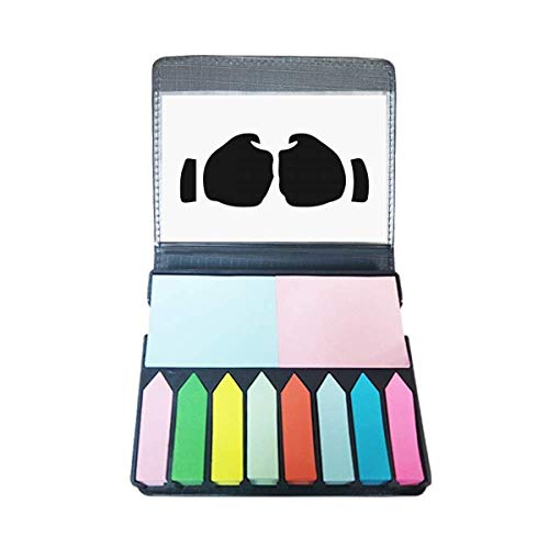Boîte de papillons adhésifs à motif silhouette et marque-pages fluo repositionnables