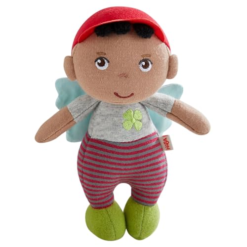 HABA Schutzengel Oskar Kuscheliges Stoffpüppchen (15 cm) perfektes Willkommensgeschenk für Babys & Kleinkinder Waschbar bei 30 C 2011868001