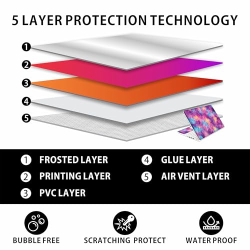 Vinilo HP 14 hippie sin burbujas, adhesivo protector completo para portátil de 14 pulgadas 4