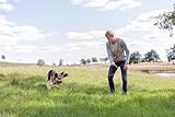 TRIXIE Reizangel - robustes Hundespielzeug zum Kauen & Jagen - 110 cm Länge, spannendes Kauspielzeug für Hunde - 32145