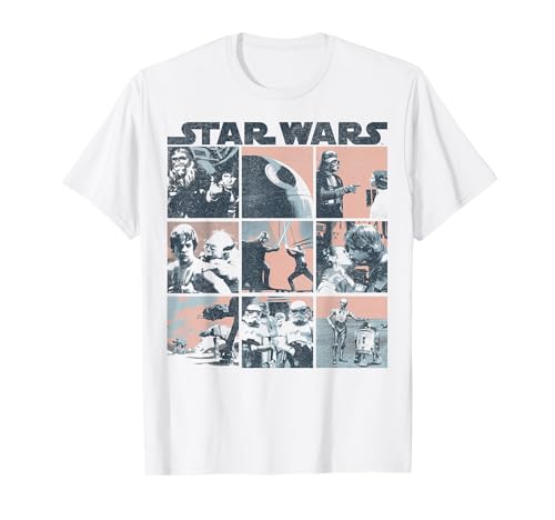 T-shirt Star Wars Retro Scene Box Up en coton col rond respirant