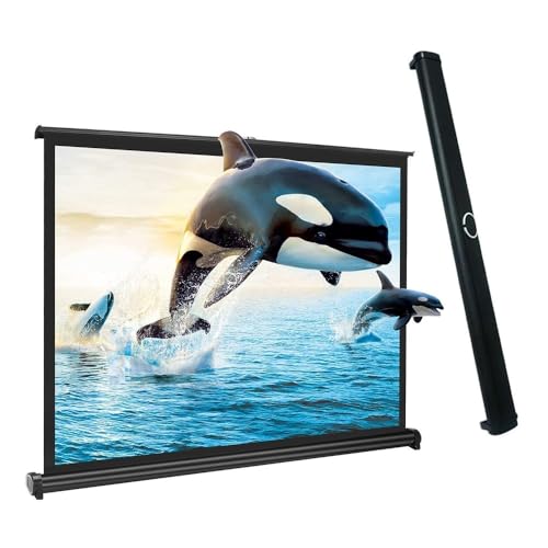 Pantalla portátil retráctil de proyección 50 pulgadas 4:3