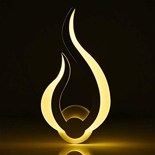 Preisvergleich Produktbild LIGHTLAMPER Einfache Led Wandleuchte Moderne Acryl Flamme Wohnzimmer Wandleuchten Schlafzimmer Balkon Treppengang Lichter Kunst Dekoration Beleuchtung Lampen Bett Wandleuchtern Warmes Licht 10 Watt