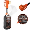Saker 30 Amp RV Surge Protector, Adapter Plug with Display, Temperature Power-Off |Voltage Outage Protection, U-Shaped Hole, RV Circuit Analyzer(10000 Joules) 30 Amp Essential RV Accessory for Camper
