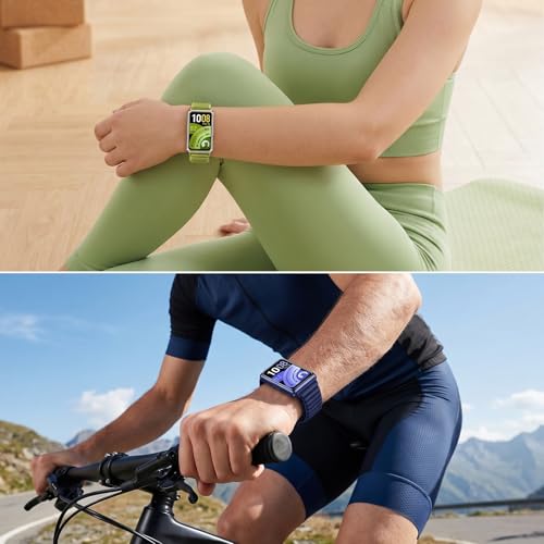 Image of Slim Nylon Watch Strap Compatible with Huawei Band 11 /11 Pro NFC, Nylon Replacement Band with Hook and Loop Fastener, Soft Breathable Lightweight for Women (No Watch)