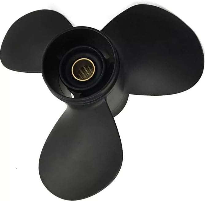 Image of 11.1x14 Aluminum Boat Outboard Propeller for Tohatsu Nissan Engines 35-50HP, 13 Spline Tooth, RH, fit Tohatsu Nissan 35HP 40HP 50HP