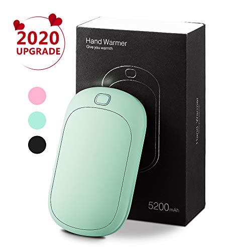 Rayrow Calentadores de Mano Recargables, Calentador de Mano/Bolsillo de 5200 mAh para Fuente de alimentación, para aliviar el Dolor de Las Personas con Artritis, Regalo de Invierno (Azul)
