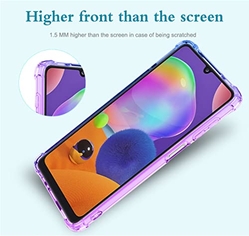 Coque Galaxy A12 5G dégradé violet bleu pour sécuriser vos sorties - 3