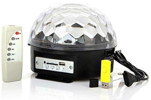 ديسكو لايت بلوتوث مزود بسماعة سبيكر وريموت و فلاش ميموري مع مدخل ذاكرة SD