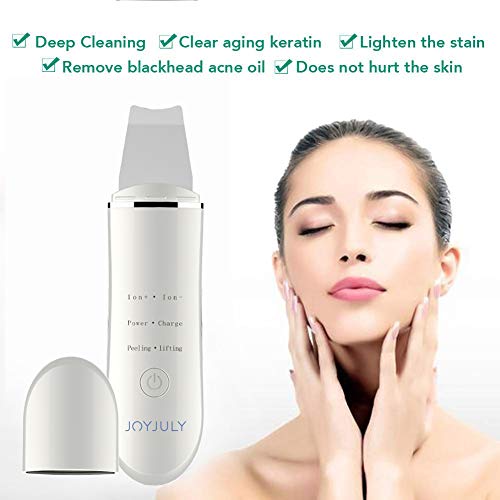 Skin Scrubber Face Spatula, Facial Cleansing Scraper Peel Pores Cleanser，Blackhead Removal Acne Extractor Skin Exfoliation White - Thumbnail 6