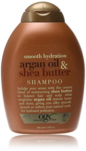 OGX Shampoo with Smooth Hydration Argan Oil and Shea Butter, 13 Fluid Ounce
