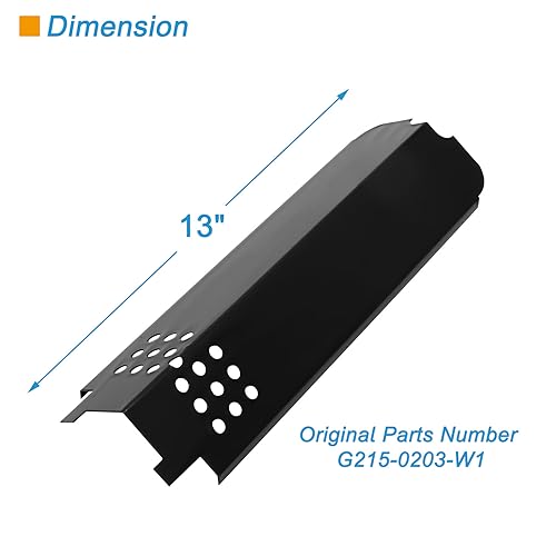 BBQration Grill Parts for Char-Broil Classic 280 2-Burner 463672817, 463672717 G320-0200-W1, G215-0203-W, Cooking Grate, Burner, Heat Plates Shield Tent, Crossover Tube, Universal Grease Cup