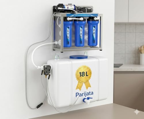 Image of PARIJATA Water Storage Tank wall mount 15 Litres for RO Water Purifier with Automatic ON /OFF Sensor (With automatic Sensor)