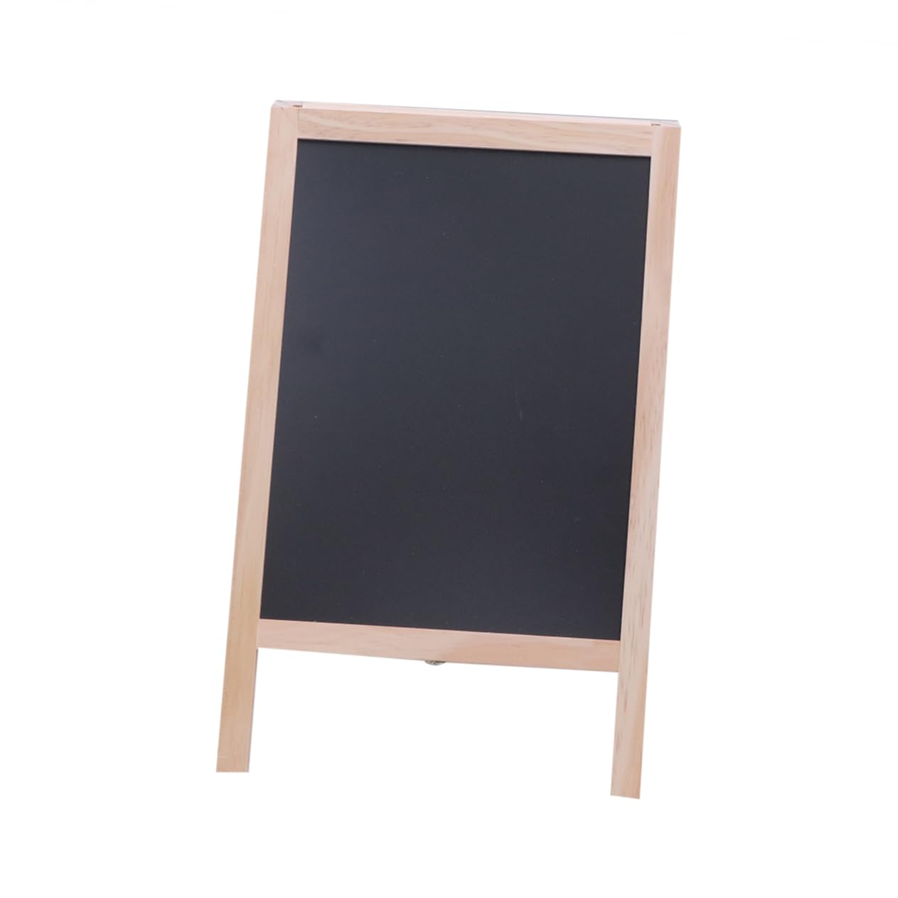 Tableau Noir Double Face 25 X 40 Cm sur Chevalet Bois Trépied Support Stable pour Comptoir de Bar et Garçon et Filles Usage Bureau Scolaire Couleur Aléatoire