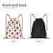 ZLKYSBU Strawberry Drawstring Backpack,Fashion Drawstring Bag Cute Beach Sack Bags For Gym Shopping Sport Yoga