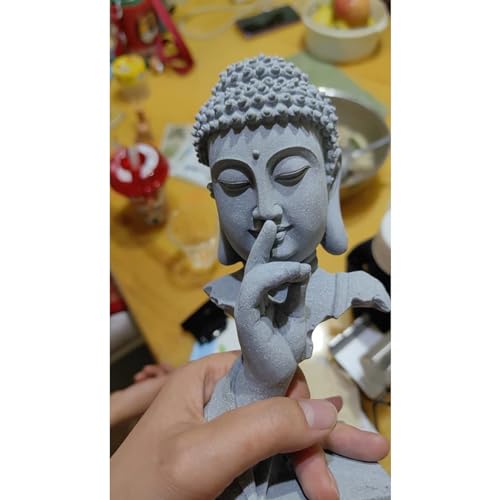 Estatua de Buda Sakyamuni en piedra arenisca pequeña miniatura 6
