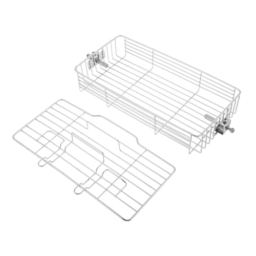 Toyvian Cestas De Asador De Acero Inoxidable Para Parrilla Cesta De Asador Plana Rejilla Para Asar Carne Rejilla De Acero Inoxidable Para Pollo Asado Rejilla Para Pollo Asado Jaula Para