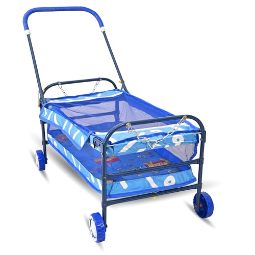 Image of AVANI METROBUZZ Baby Folding Cradle Swings Jhula Palna Comfortable Sleep with Mosquito Net for 0-15 Months Infant & Toddlers Newborn Babies