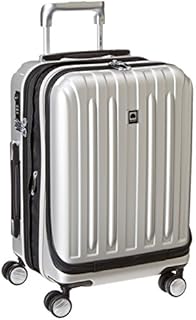 Delsey Luggage Helium Titanium International Carry-On EXP Spinner Trolley, Silver, One Size