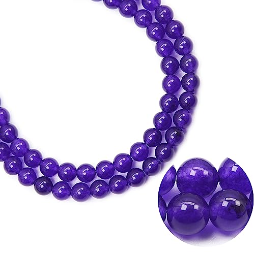 Qiwan Natural Gemstone Round Loose Beads, DIY Jewelry Making 1 Strand 15