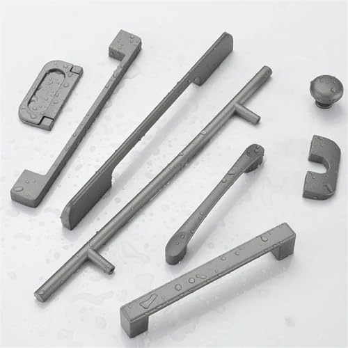 Poignée de meuble en alliage d'aluminium gris étoilé quincaillerie premium de cuisine - 4