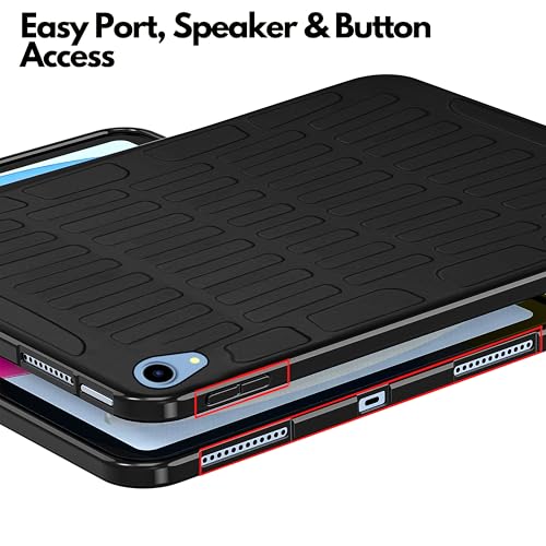 Image of TGK Rugged Back Cover for Ipad 10Th Gen 10.9 Inch 2022 (A2757 / A2777 / A2696) iPad A16 11.0 inch 2025 Case Black