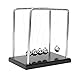 Hztyyier Newton's Cradle, 7.08 * 4.64 * 7.28in Pendolo con 5 Sfere Fisica Scienza Pendolo Scrivania Giocattolo Decorazione scrivania