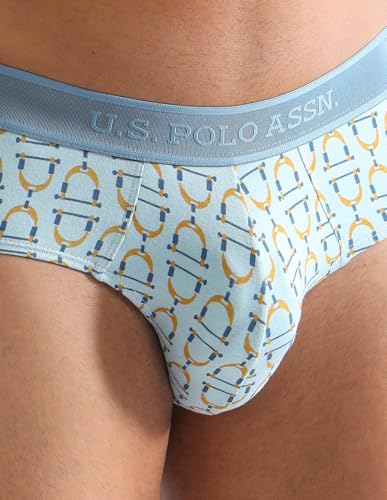Image of U.S. Polo ASSN. Men PB005 Cotton Modal Printed Premium Underwear Brief -Pack of 1