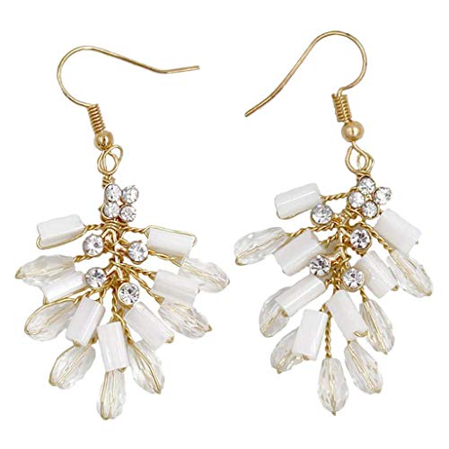 Boucles d'oreilles pendantes élégantes avec pendentif pour femme