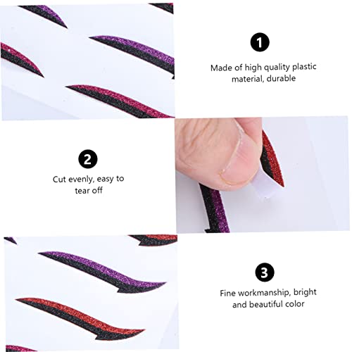 Healeved 12 pares adhesivos para doble párpado y delineador miniatura 3